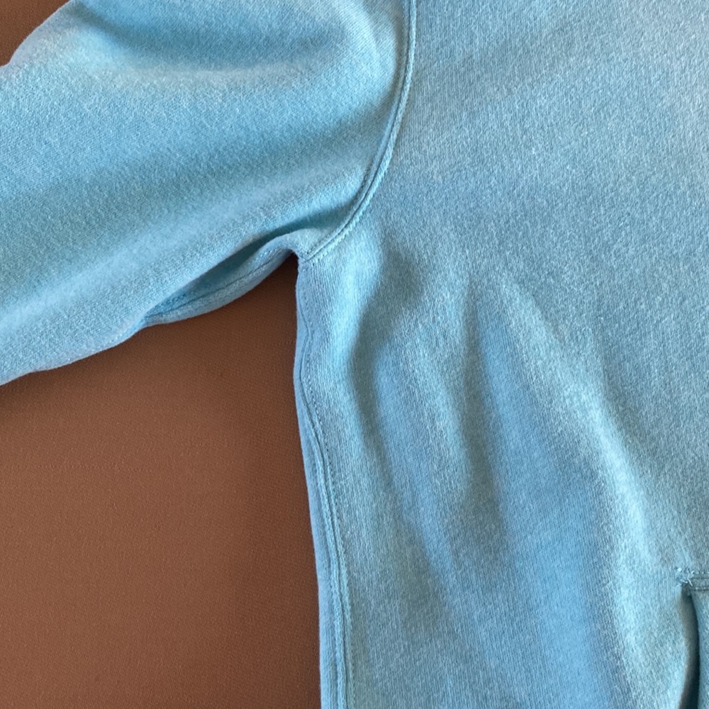 Ralph Lauren Blue Zip-Up Hoodie Soft Fleece Sweatshirt - Picture 4 of 5